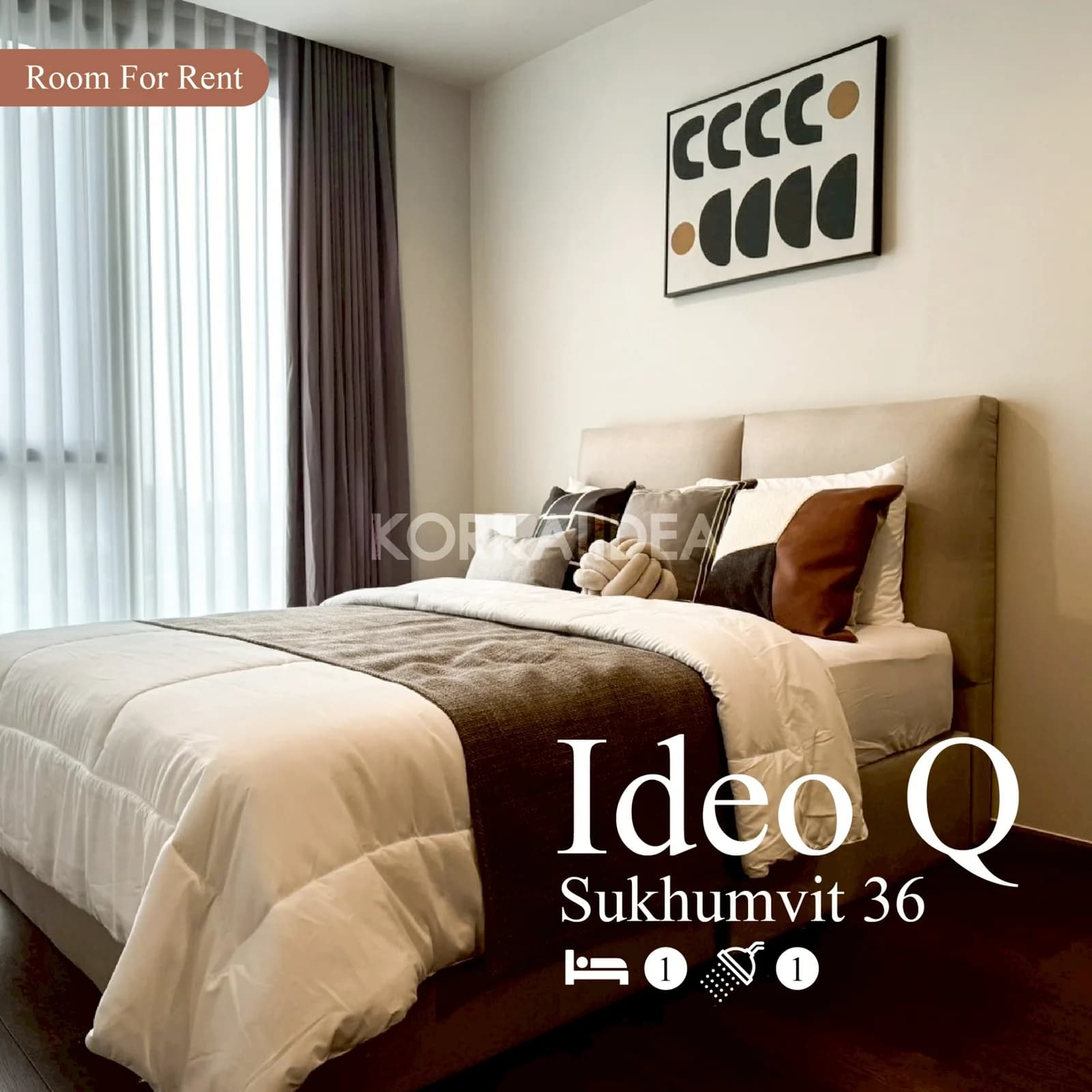 Ideo Q สุขุมวิท 36 — 1 ห้องนอน — 24