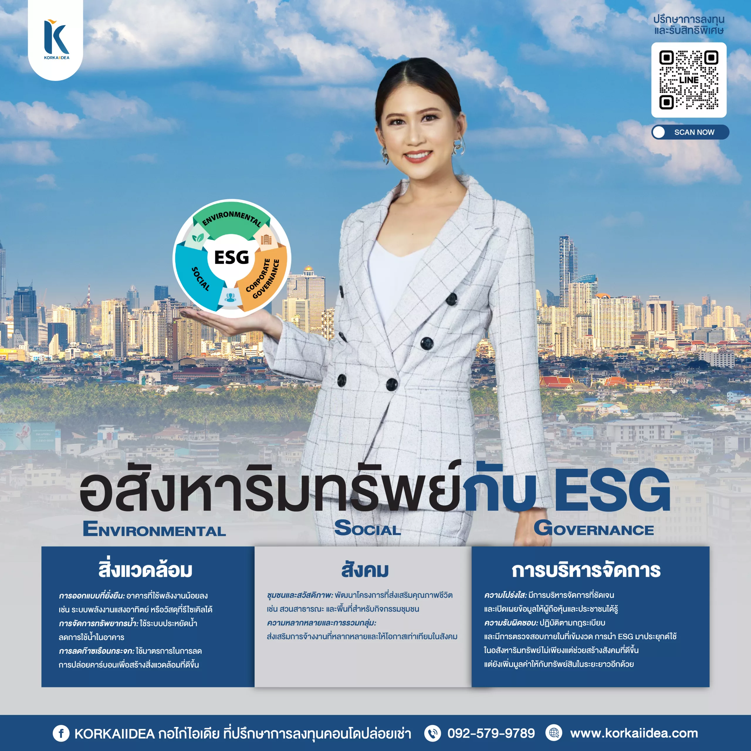 ESG esg อสังหาริมทรัพย์ การ ลง ทุน คุ้ม ค่า ยั่ง ยืน